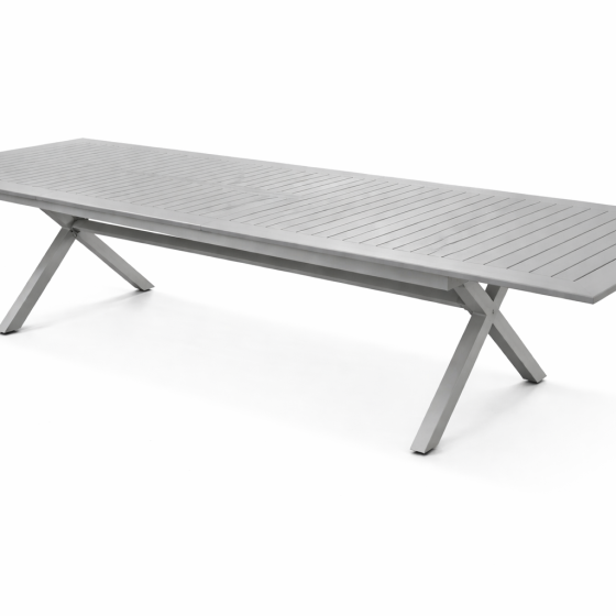 שולחן גינה אלומיניום נפתח 216-297X100X77 ס"מ אפור | VITRAZ